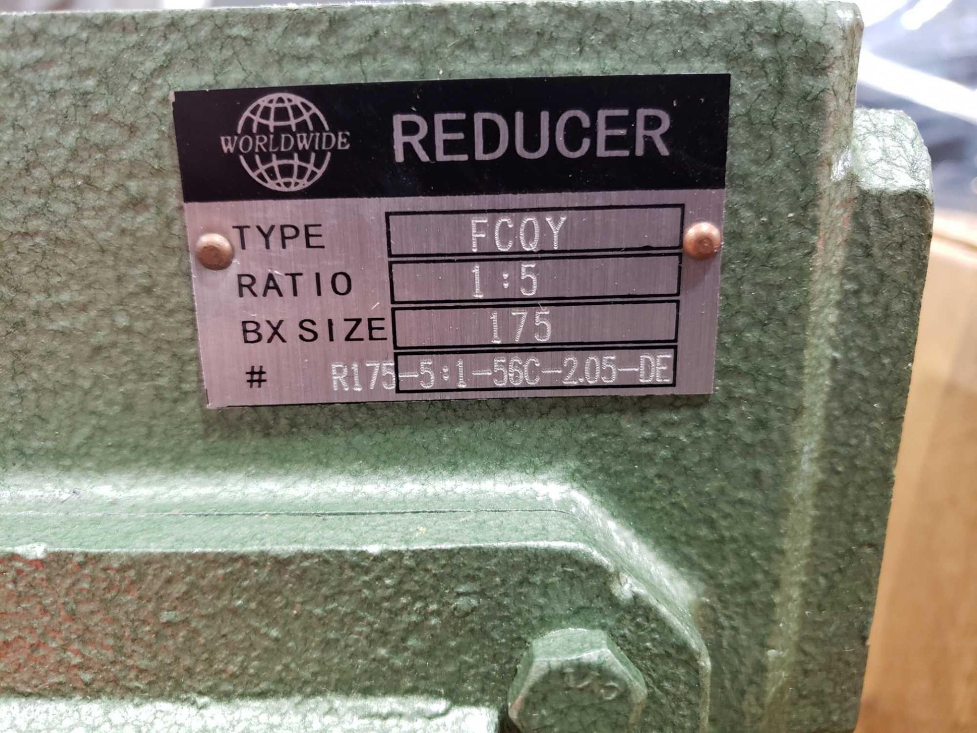 Worldwide type FCQY gear box speed reducer 1:5 ratio, BX size 175. New in box. - Image 2 of 2