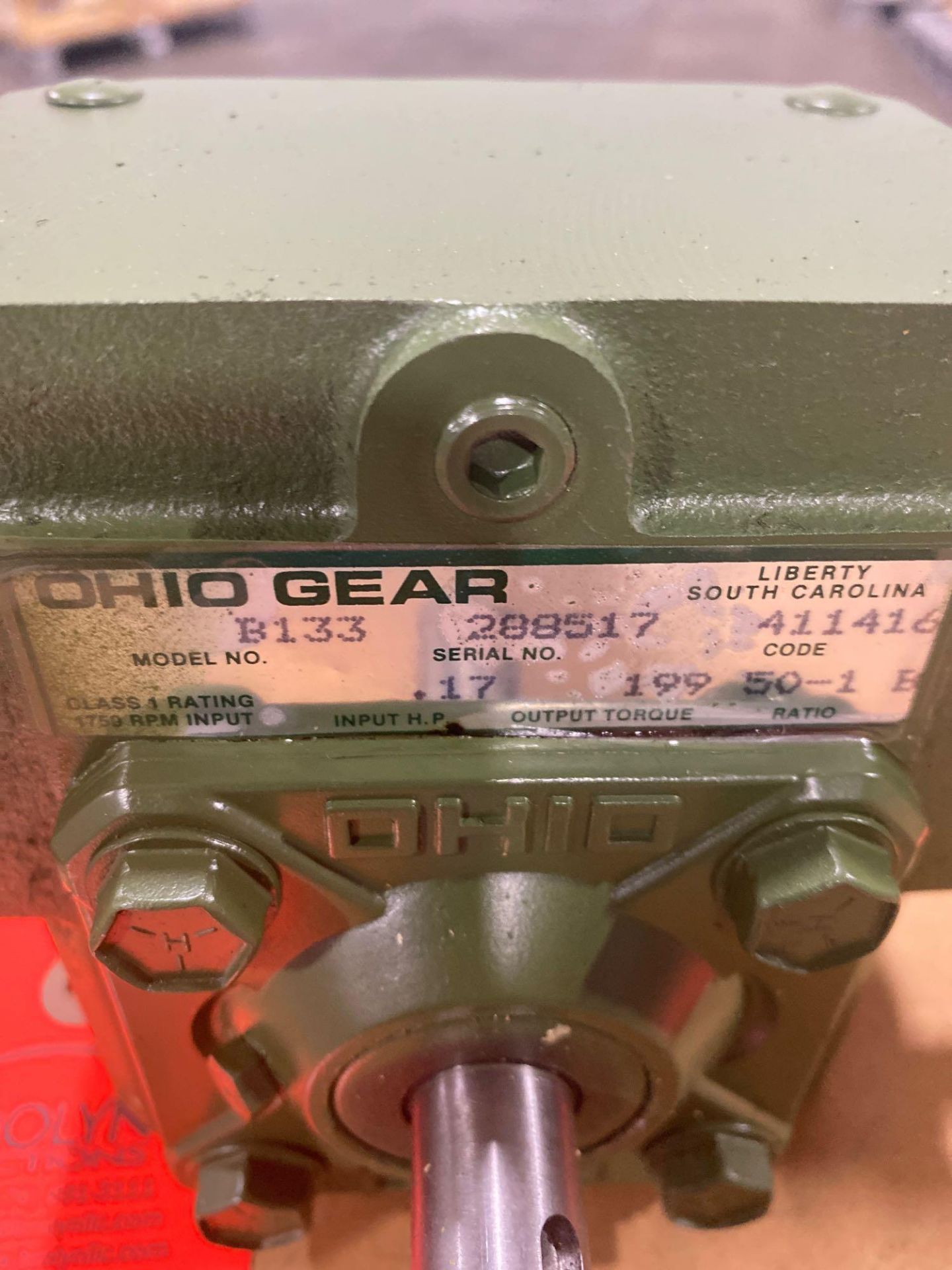 Ohio Gear model B-133 gearbox. 50:1 ratio. New in box. - Image 2 of 2