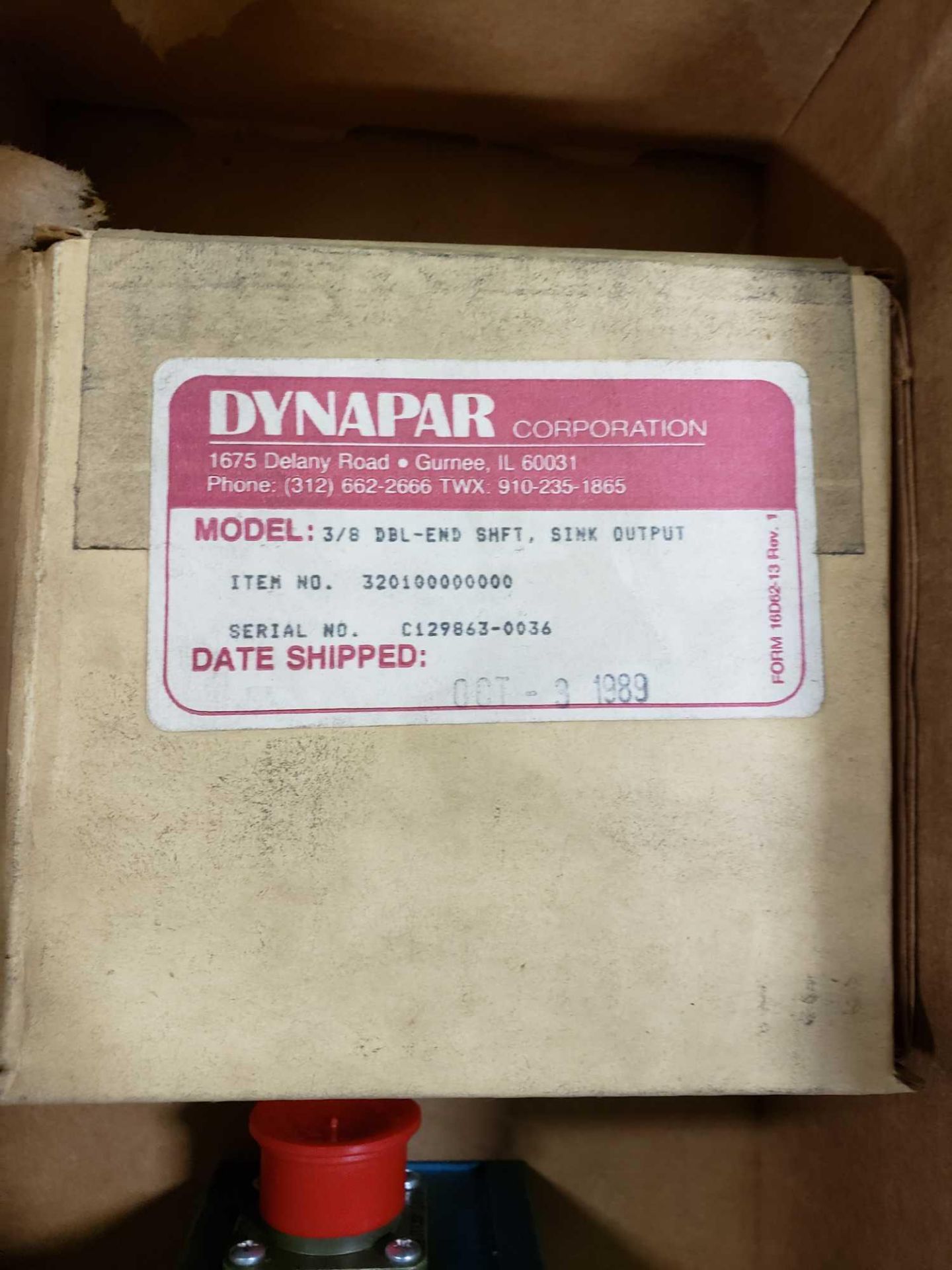 Dynapar Qube Rotopulser model 320100000000 incremental shaft encoder. New in box. - Image 2 of 3