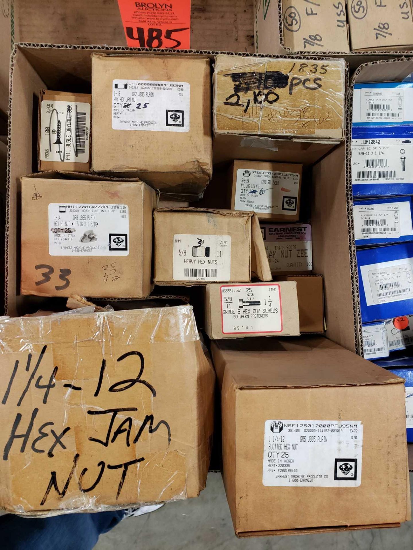 Qty 11 - Assorted boxes of new hardware, high grade, nuts, bolts, washers, etc. New in box. - Image 2 of 2