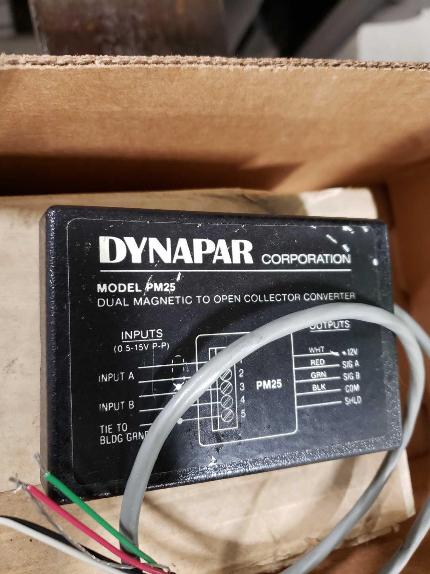 Dynapar amplifier model PM25, part number M610003. Used in box. - Image 2 of 3