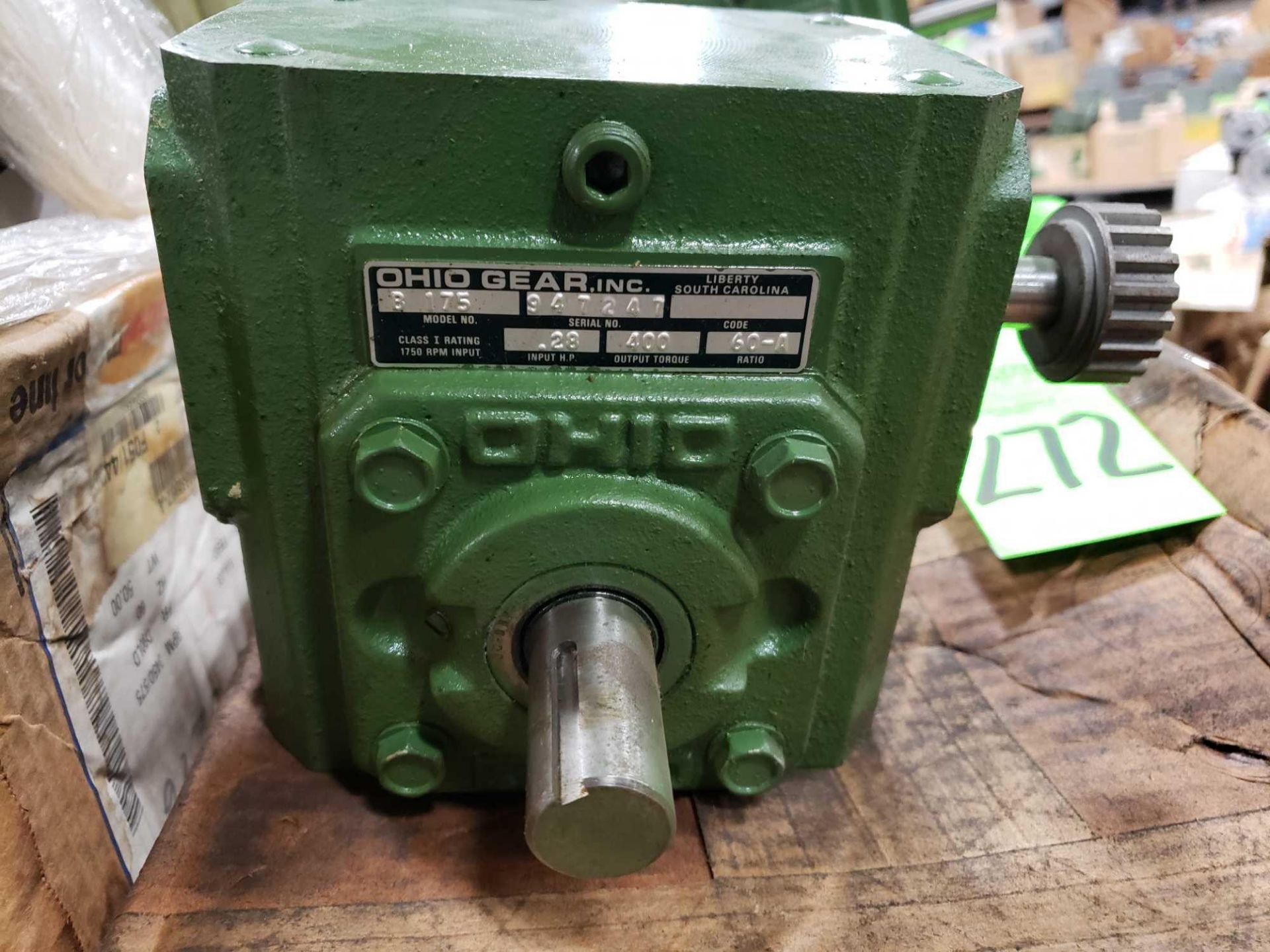 Ohio Gear model B-175 speed reducer gear box. Ratio 60-A. New in box. - Image 2 of 3