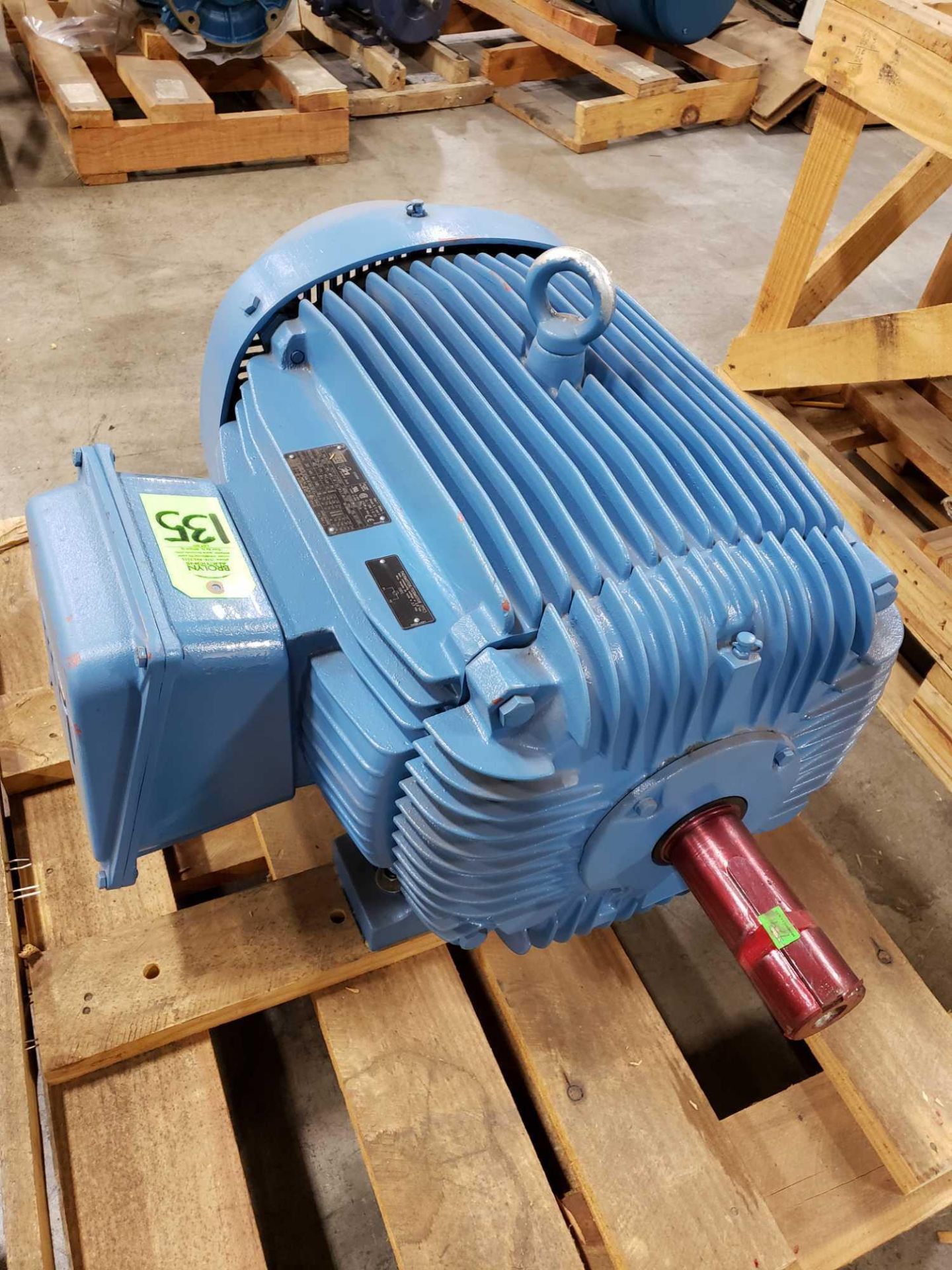75hp WEG motor model 07518EP3E365T, 3 ph, 208-230/460v 1775rpm, 60hp 380v 1470rpm, 364/5TS. New. - Image 3 of 3