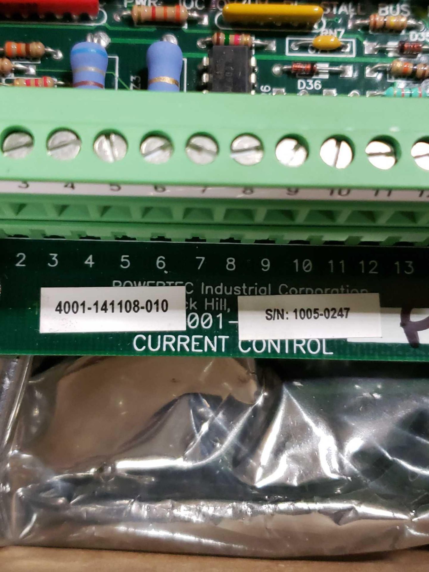 Powertec Industrial Controls model 4001-141108-010 control board. New in plastic. - Image 2 of 2