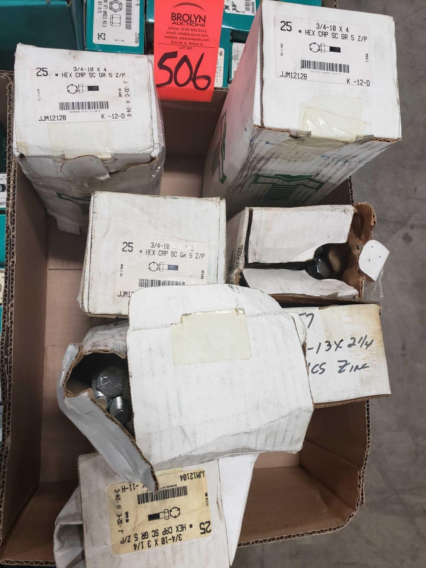 Qty 7 - Assorted boxes of new hardware, high grade, nuts, bolts, washers, etc. New in box. - Image 2 of 2