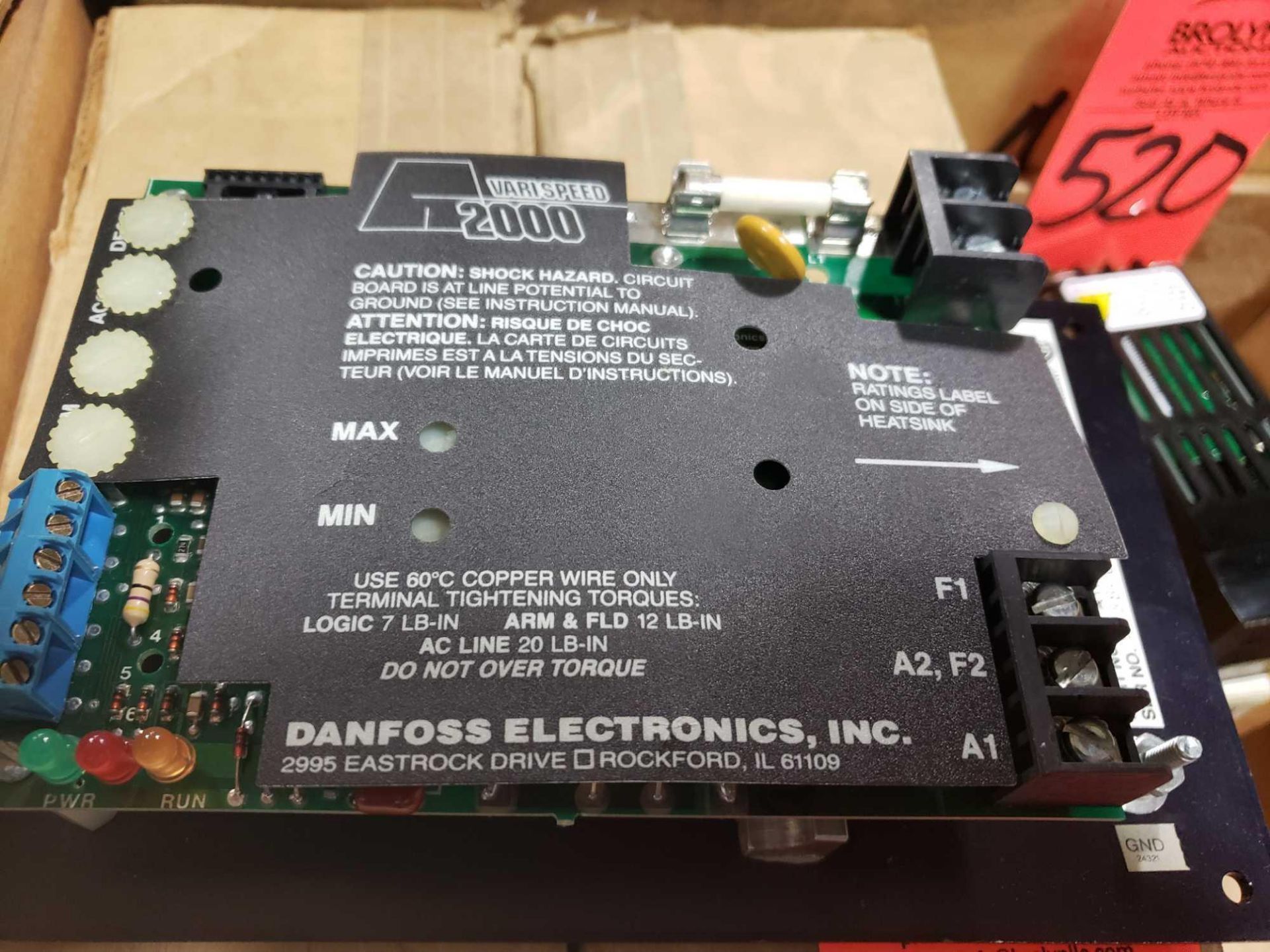 Danfoss Electronics part number A11500A000, 1/2hp drive. New in box. - Image 3 of 4