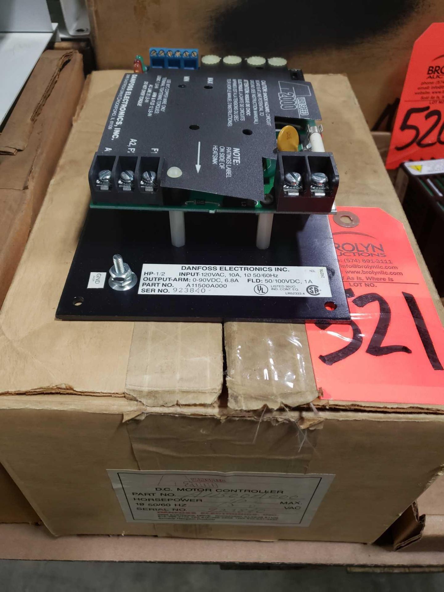 Danfoss Electronics part number A11500A000, 1/2hp drive. New in box.