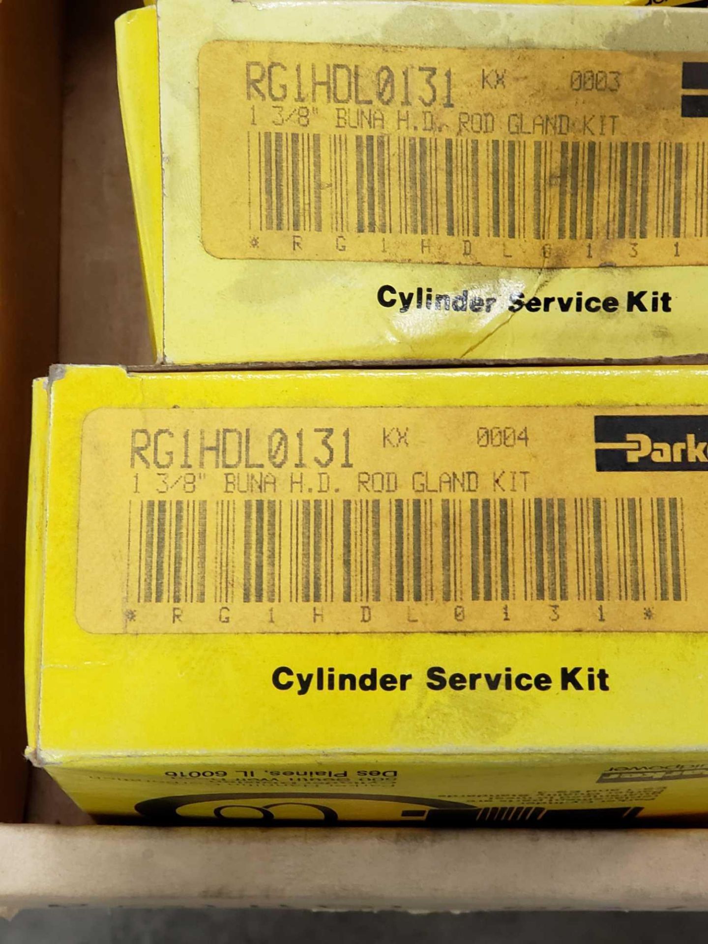 Qty 4 - Parker model RG1HDL0131 rebuild kit. New in box. - Image 2 of 2