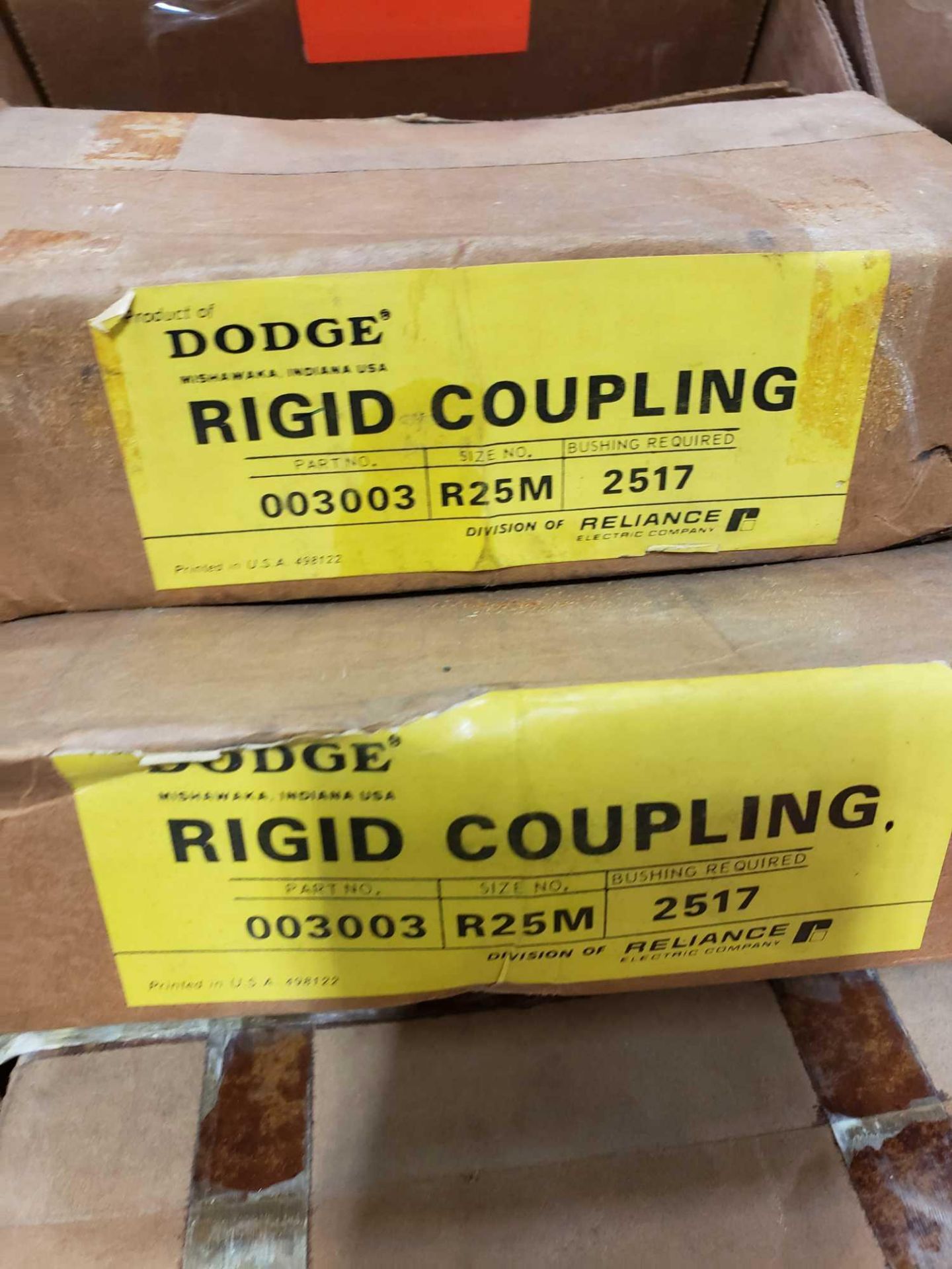Qty 3 - Dodge rigid coupling model R25M. New in box. - Image 2 of 2