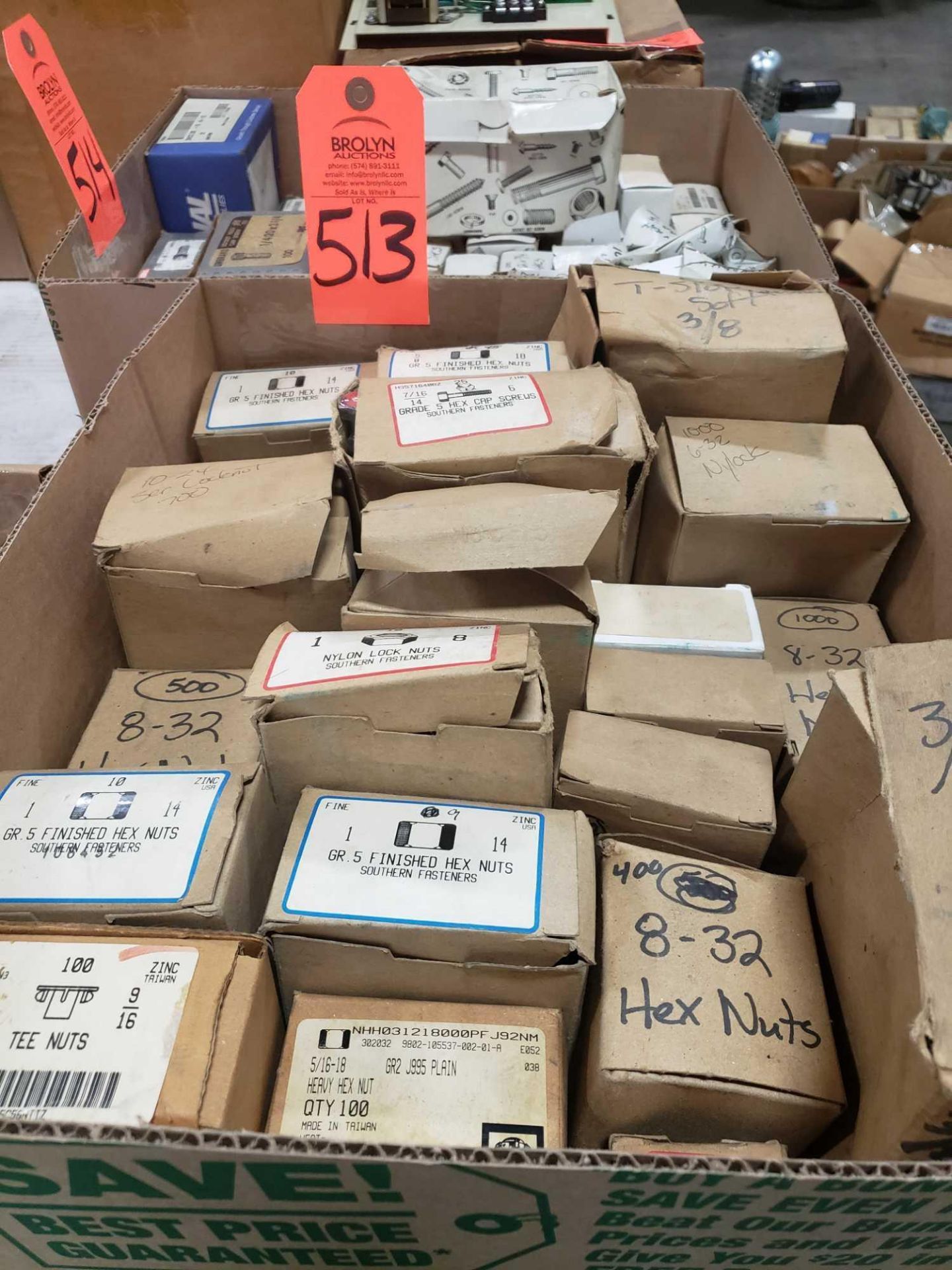 Qty 24 - Assorted boxes of new hardware, high grade, nuts, bolts, washers, etc. New in box.