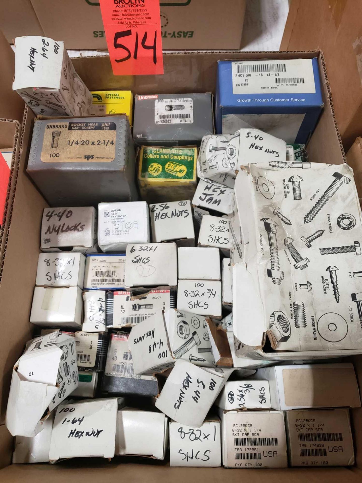 Qty 40 - Assorted boxes of new hardware, high grade, nuts, bolts, washers, etc. New in box. - Image 2 of 2