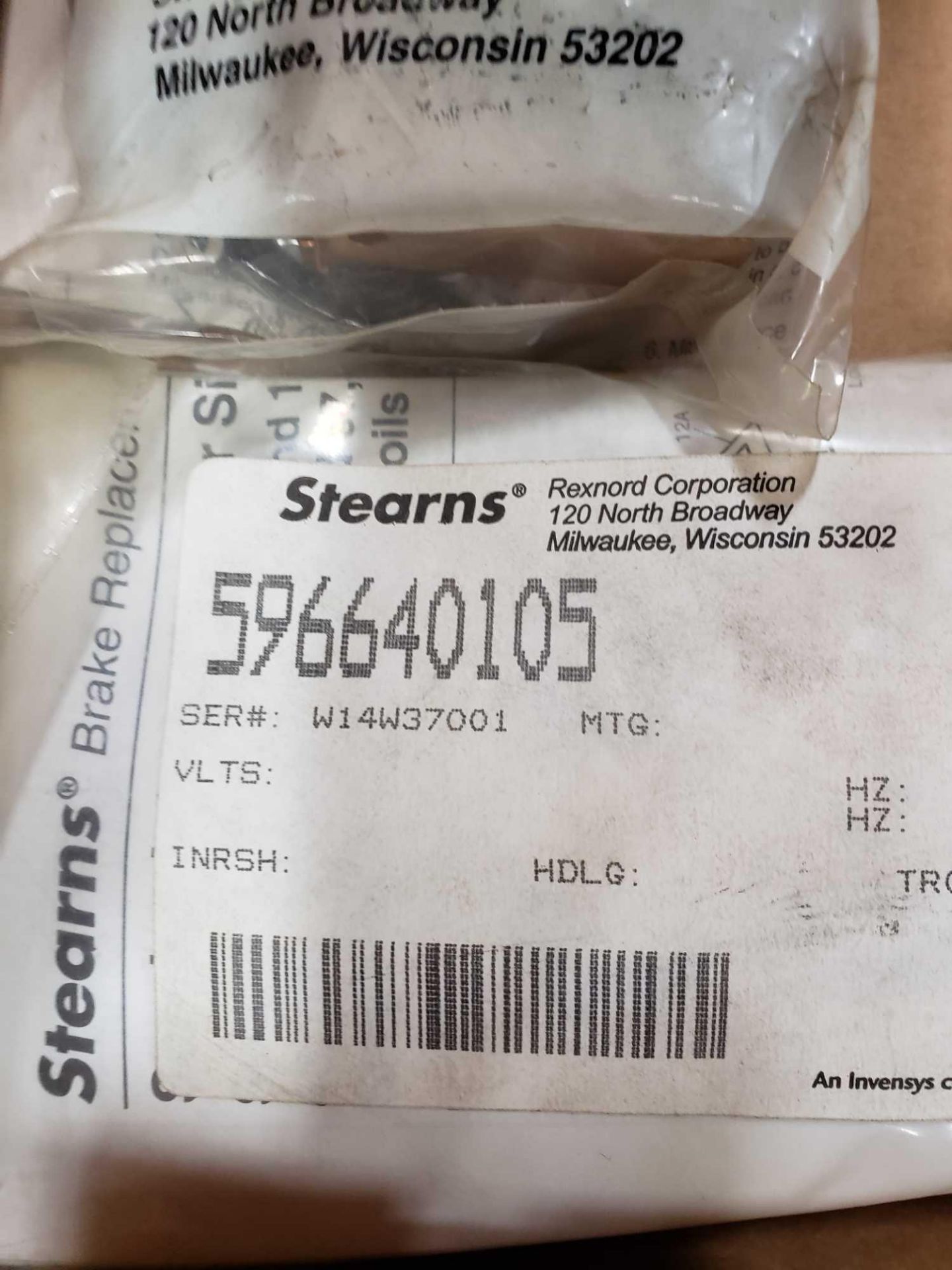 Qty 2 - Stearns model 596640104 clutch brake rebuild kit. New in package. - Image 2 of 2