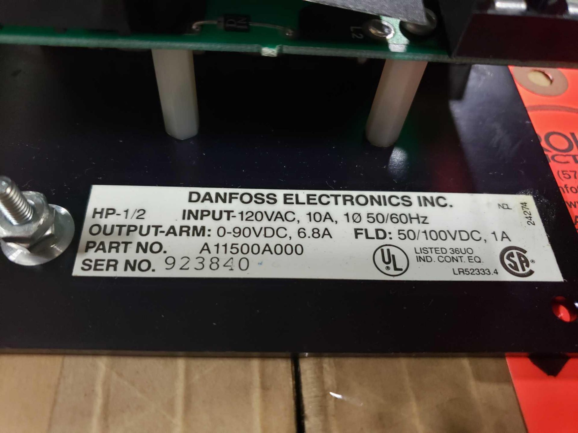 Danfoss Electronics part number A11500A000, 1/2hp drive. New in box. - Image 2 of 4