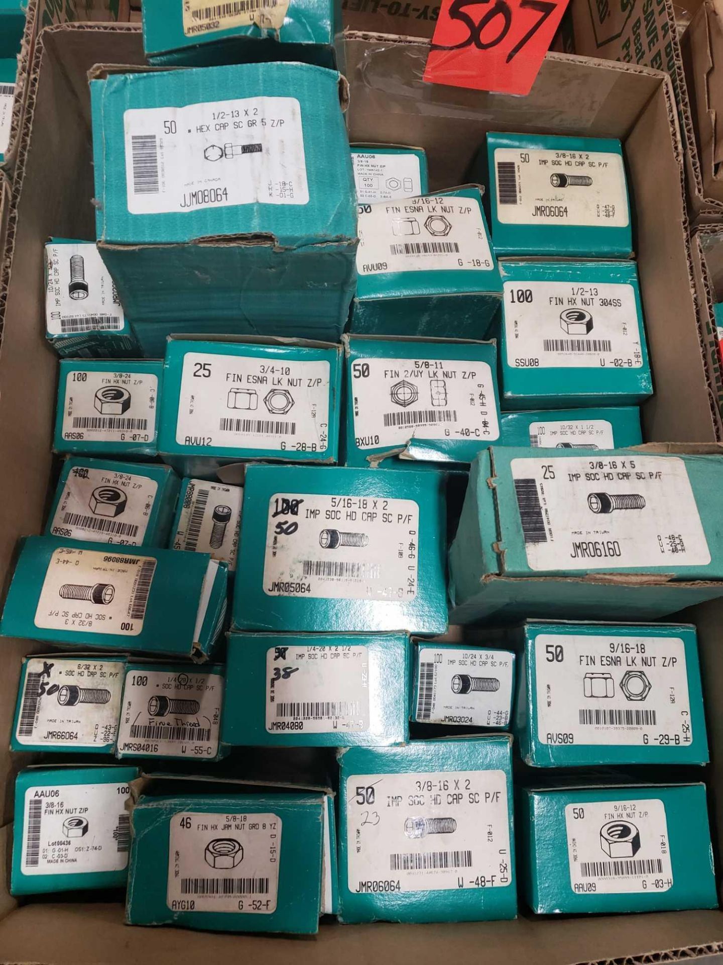 Qty 27 - Assorted boxes of new hardware, high grade, nuts, bolts, washers, etc. New in box. - Image 2 of 2