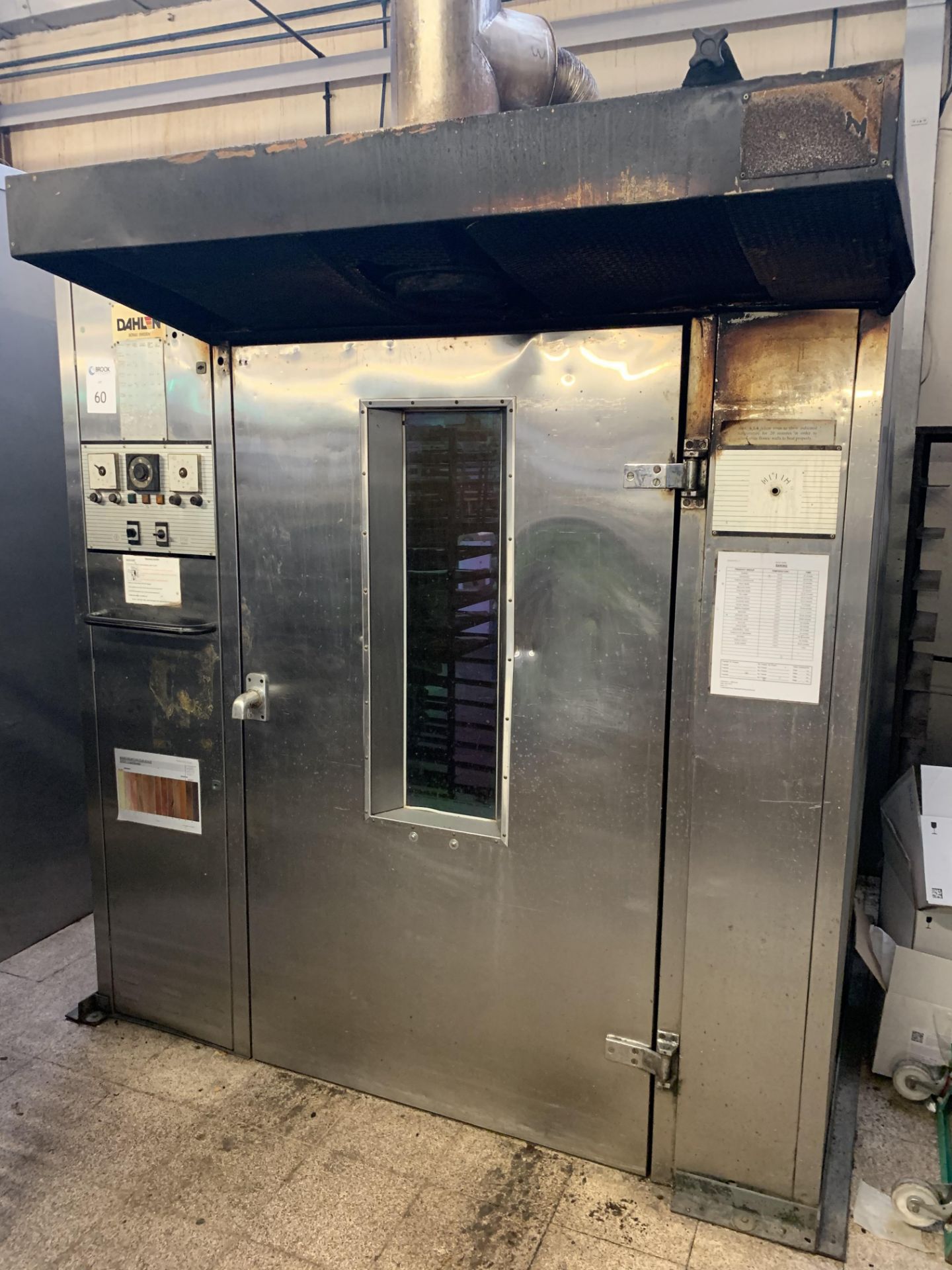 Dahlen electric fired twin rack oven complete with 2 racks customer to dismantle to remove
