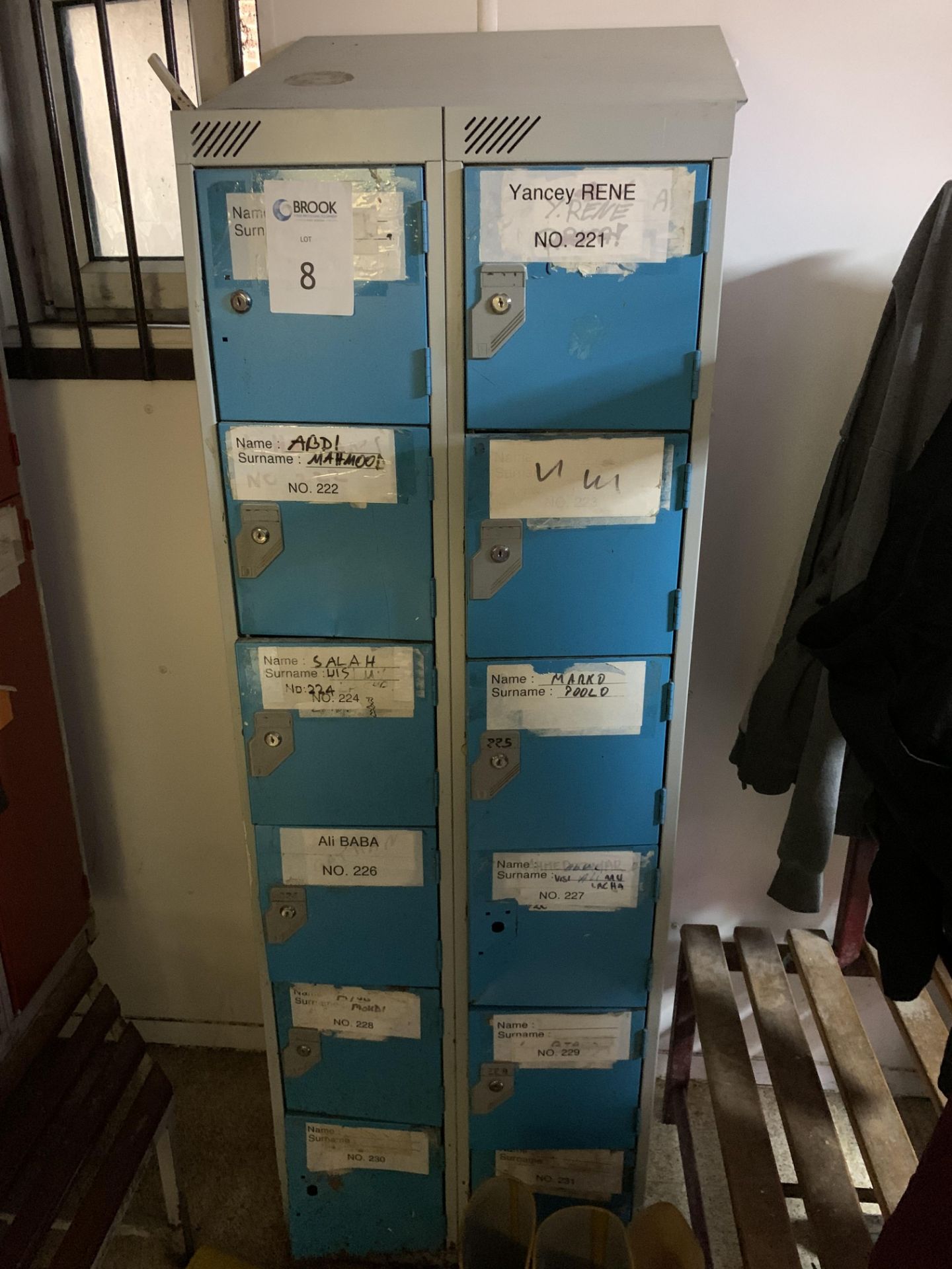 1 set of personnel lockers (14)