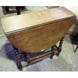 A Mahogany Tray Top Pot Cupboard, circa late 19th century, 82cm high, also with an oak drop leaf