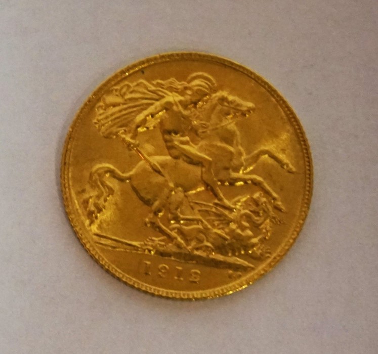 A Gold Half Sovereign, Dated 1912, 4 grams - Image 6 of 6