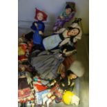A Quantity of World Tourist Dolls, Also with a simulated mink cape, (a lot)