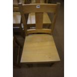 A Set of Ten Oak Dining Chairs, 85cm high, (10)