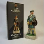 The Clan Campbell Clansman Figurine, containing Clan Campbell De Luxe Blended Scotch Whisky, 43%