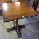 A Pair of Oak Pub Style Tables, 73cm high, 60cm wide, (2)