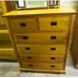 A Modern Chest of Drawers, With two small drawers above four long drawers, 110cm high, 88cm wide,