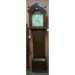 A George III Oak Cases Eight Day Longcase Clock by James Warren of Canterbury (1778-1832), With a