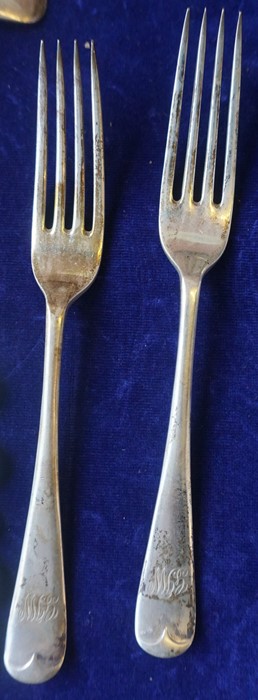 A Part Suite of Silver Cutlery, Hallmarks for Walker & Hall Sheffield, To include dessert spoons, - Image 5 of 5
