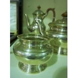 A Silver Plated Five Piece Tea Service, (5)