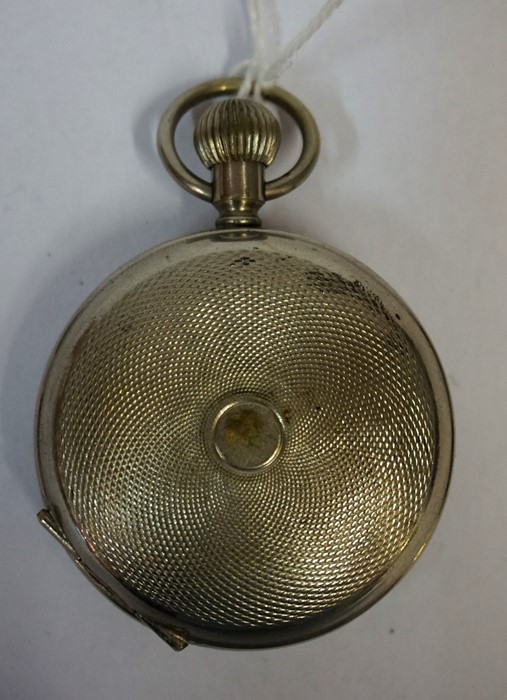 A White Metal Pocket Watch by Snowball, Son & Co, LD, Gateshead-on-Tyne, Made in Germany, - Image 2 of 2