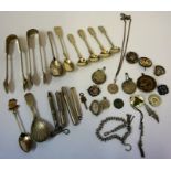 A Mixed Lot of Silver and White Metal Badges and Collectables, To include three silver brooches, a