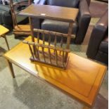 A Mixed Lot of Occasional Furniture, Comprising of a Retro style coffee table, another coffee table,