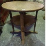 A 17th Century Style Oak Drop Leaf Table, circa early 20th century, 46cm high, 61cm wide, 63cm deep,