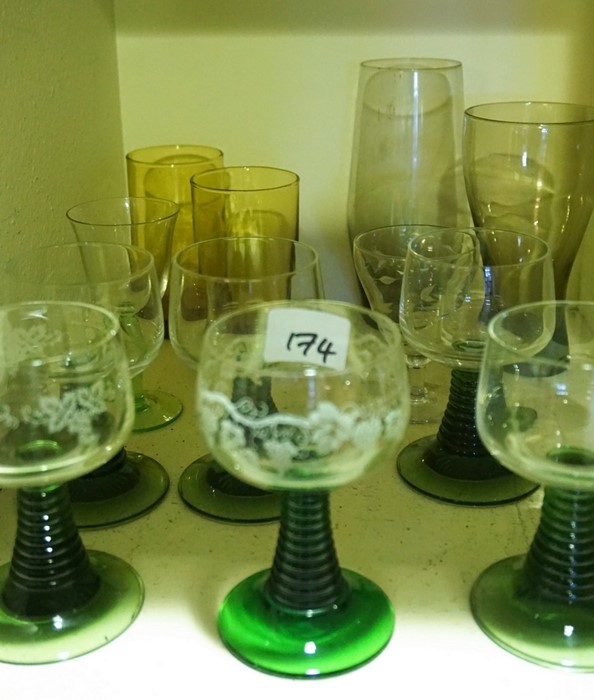 A Large Quantity of Crystal and Glass Wine, Liqueur and Hock Glasses, Also to include champagne - Image 8 of 10
