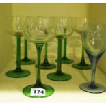 A Large Quantity of Crystal and Glass Wine, Liqueur and Hock Glasses, Also to include champagne