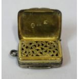 A Georgian Silver Vinaigrette, makers marks T.S