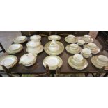 A Large Art Deco Losol Ware for Keeling & Co Dinner set by Burslem, 79 pieces