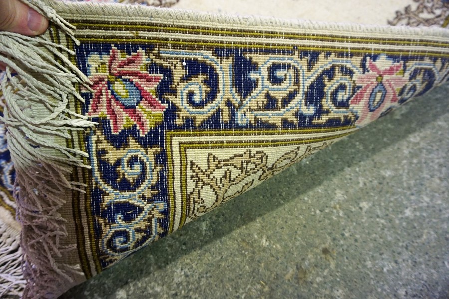 A Persian Style Floor Runner, Decorated with geometric medallions on a cream ground, approximately - Image 4 of 4