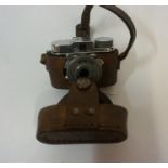 A Vintage Miniature Camera by Mycro, In original leather case