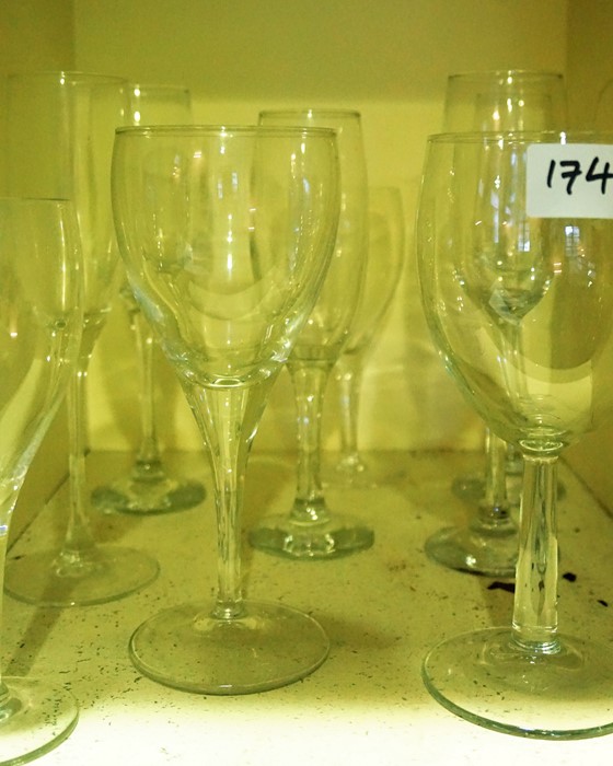 A Large Quantity of Crystal and Glass Wine, Liqueur and Hock Glasses, Also to include champagne - Image 2 of 10