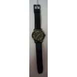 A Gents Quartz Wristwatch by Kenneth Cole, on a leather strap, in working order