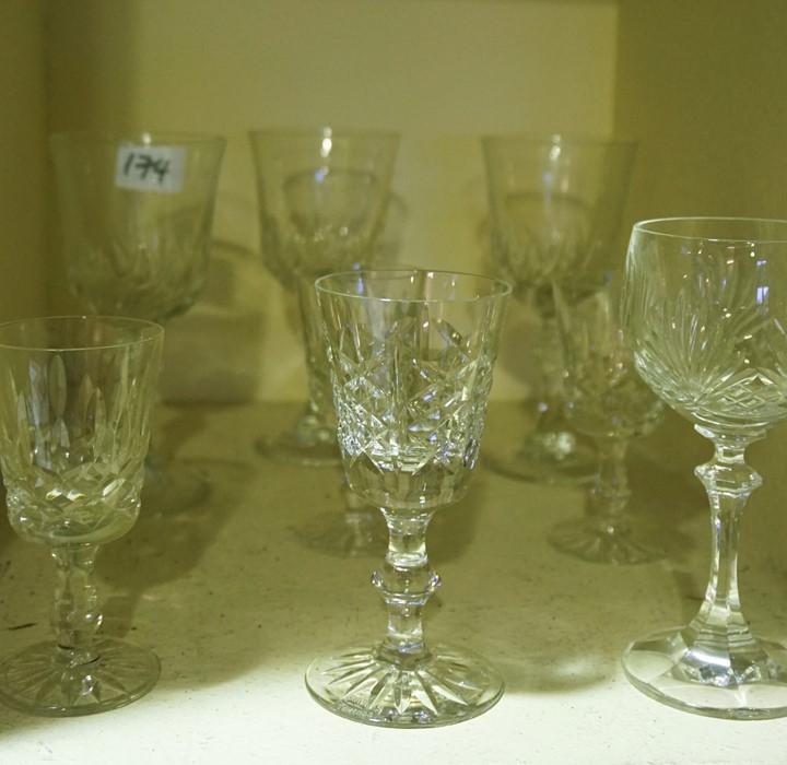 A Large Quantity of Crystal and Glass Wine, Liqueur and Hock Glasses, Also to include champagne - Image 5 of 10