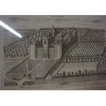 "Being the Seat of his Grace the Duke of Gordon near Aberdeen" Print of the former headquarters of