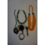 A Quantity of Indian Style Beadwork Jewellery, To include neckchains and bracelets