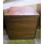 A Pair of Modern Storage Boxes, Of square form with hinged top, 43cm high, 40cm wide, (2)