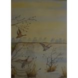 Willie Turnbull (Scottish) "Bird Subjects" Watercolours, circa 1960s, 70s, various sizes, (10)