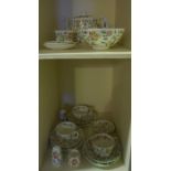 A Quantity of Minton "Haddon Hall" China Tea Wares, To include tea pot and condiments, 36 pieces