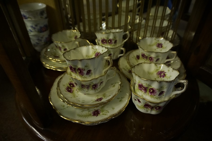 A Quantity of China Tea Wares, To include a Longton Wellington 40 piece china tea set, a Coalport 18 - Image 2 of 6