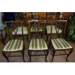 A Set of Four Mahogany Parlour Chairs, 89cm high, also with a pair of Victorian chairs, (6)